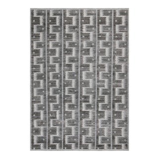 Rug & Kilim’s Scandinavian Outdoor Rug With Gray Geometric Patterns - 12'x18' For Sale