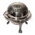 Vintage f.b. Rogers Silver Caviar Dome Dish Lion Paw Feet Ornate For Sale