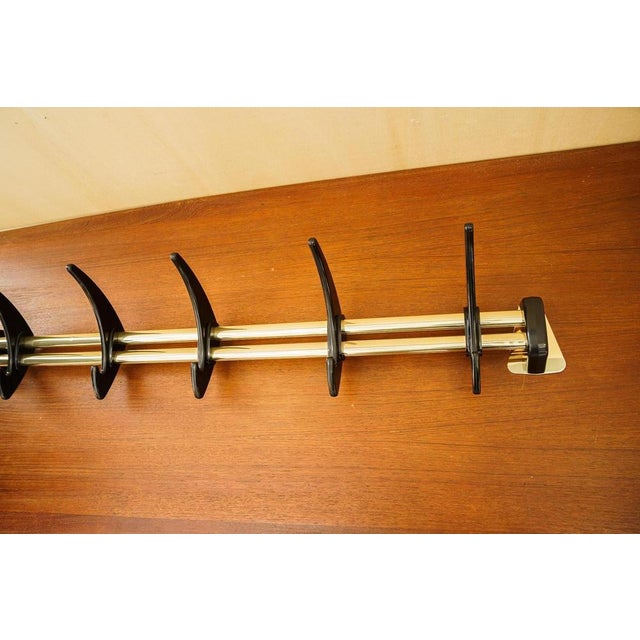 Black Wall Coat Rack, Vienna, 1960s For Sale - Image 8 of 15
