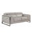 Early 21st Century Giorgio Modern Italian Leather 3-Piece Sofa Set - Light Grey | Mi-989 For Sale - Image 5 of 5