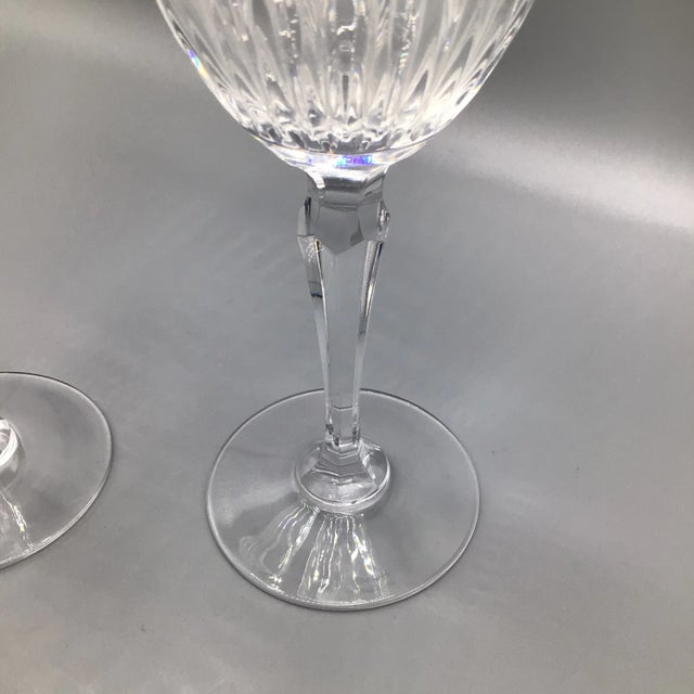 Waterford Water Goblets "Hanover" - A Pair For Sale - Image 10 of 13