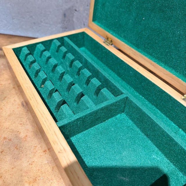 Antique Mahogany Jewelry or Trinket Box Mid Century Modern Studio Craft For Sale - Image 9 of 11