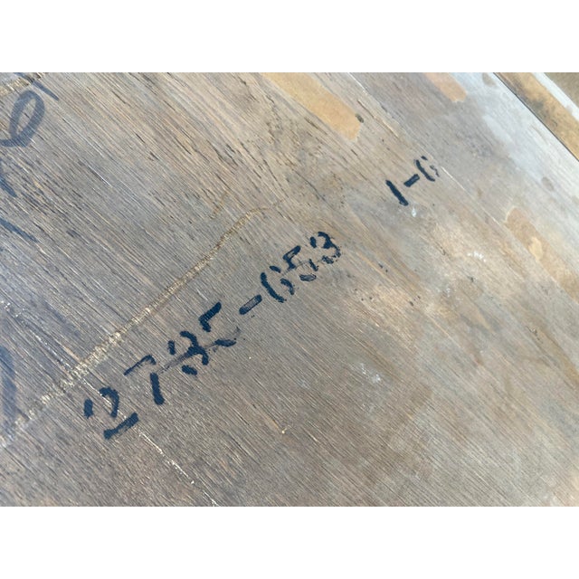 Vintage Mid Century Modern French Provincial Parquetry Burl Wood Coffee Table For Sale - Image 15 of 18