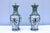 Chinese Porcelain Baluster Vase Table Lamps 19th-Century Famille Verte, a Pair For Sale - Image 10 of 17