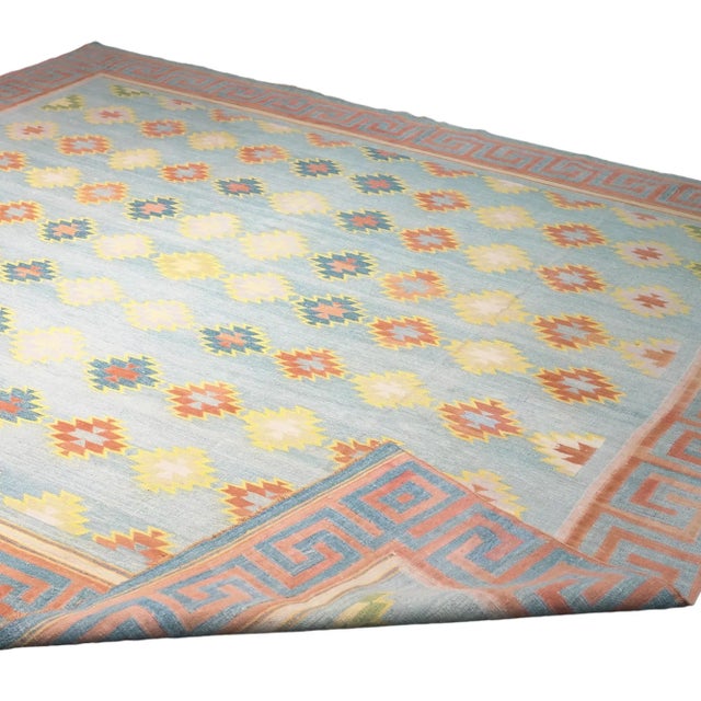 Traditional Vintage Dhurrie Rug, With Polychromatic Patterns, From Rug & Kilim For Sale - Image 3 of 6