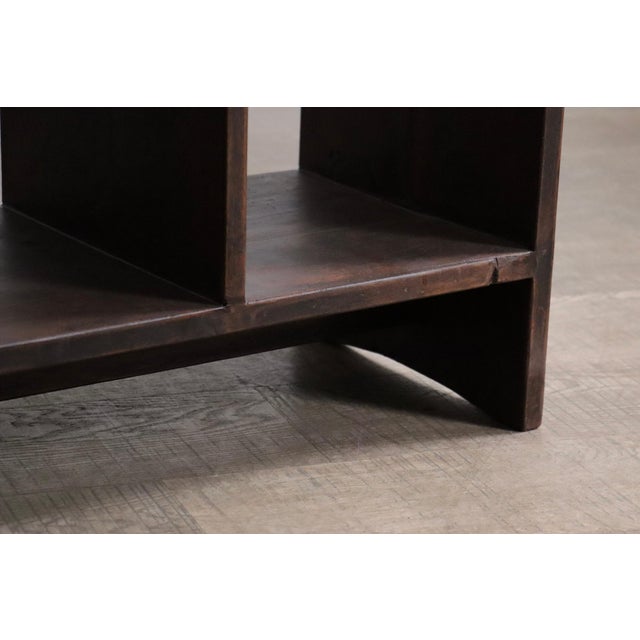 Brown PJ-R-27-a 6-Hole File Rack by Pierre Jeanneret for Chandigarh, 1958 For Sale - Image 8 of 18