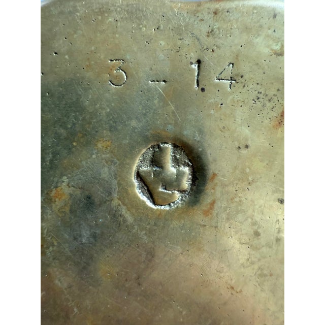 Metal Vintage Virginia Metalworks Brass Trinket Dish With Horse For Sale - Image 7 of 7