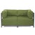 Kenneth Ludwig Chicago Axis Corner Chair Seascape Moss Titanium Frame For Sale - Image 4 of 7
