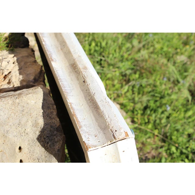 Antique 18th Century Baroque White & Gold Leaf Mirror, Portuguese For Sale - Image 11 of 12