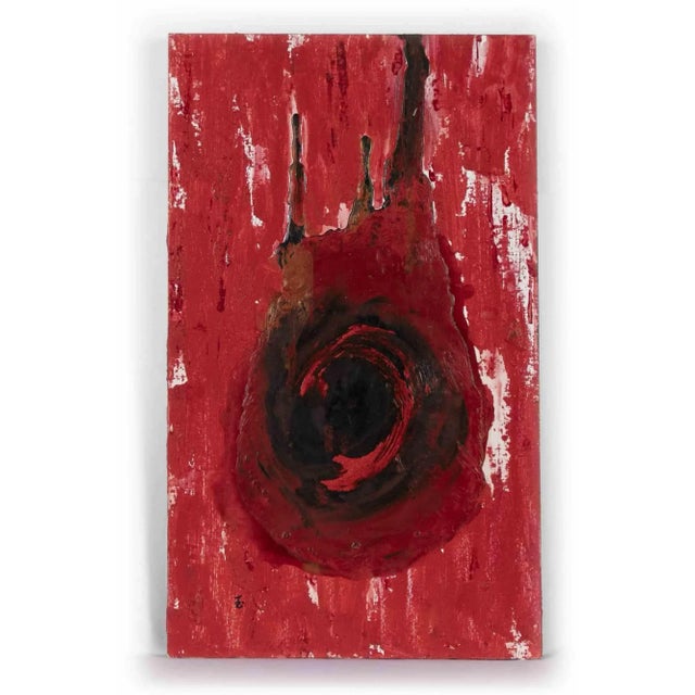 Red Expression, Mixed Media, Late 20th-Century For Sale - Image 3 of 3