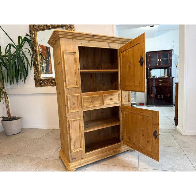 1960s Biedermeier Farmhouse Kitchen Cupboard, 1960s For Sale - Image 5 of 12