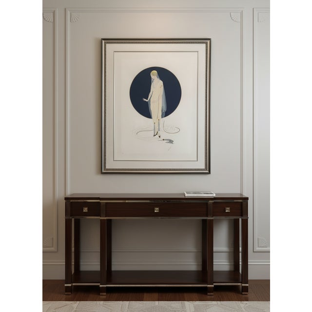 An exceptionally elegant hand-signed limited-edition serigraph by Erté (Romain de Tirtoff, 1892–1990), the legendary...