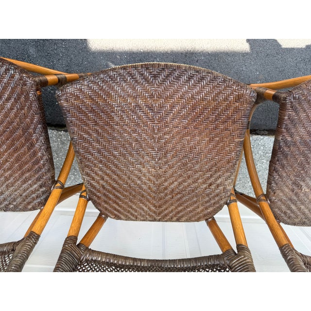 Wood 1980s Set of Four Cafe Chairs in the Style of Yuzuru Yamakawa for Saccaro For Sale - Image 7 of 12