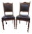 Mid 19th Century Victorian English Oak Gothic Revival Dining Chairs - A Pair For Sale
