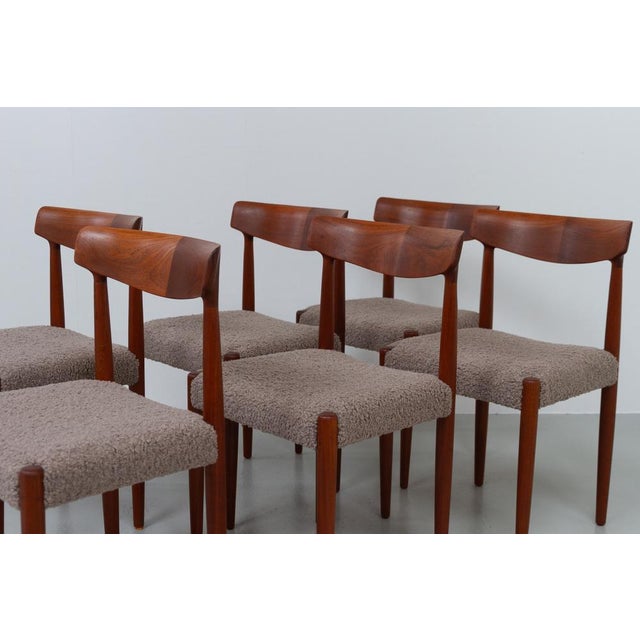 1960s Danish Modern Teak Dining Chairs by Knud Færch for Slagelse, 1960s, Set of 6 For Sale - Image 5 of 18