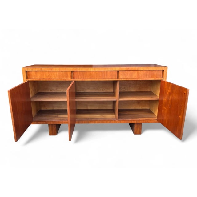 Wood Danish Modern 1960s Walnut Credenza – Fully Restored Mid-Century Sideboard For Sale - Image 7 of 13