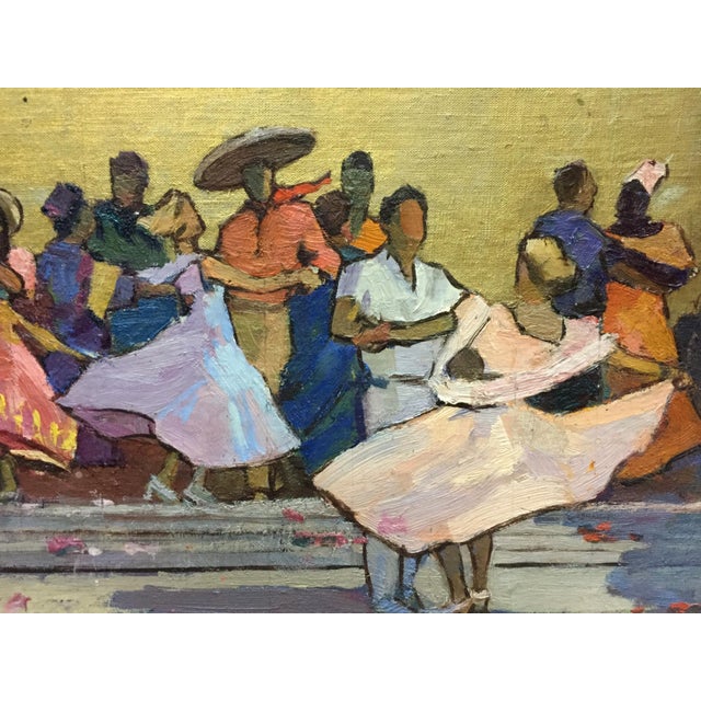 1970s Oil Painting Ball Konstantin Ivanovich Pokulity For Sale - Image 6 of 10