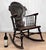 - Original Late 19th Century Victorian Rocking Chair - Solid Oak Construction with an Aged Deep Satin Finish - Heavily...