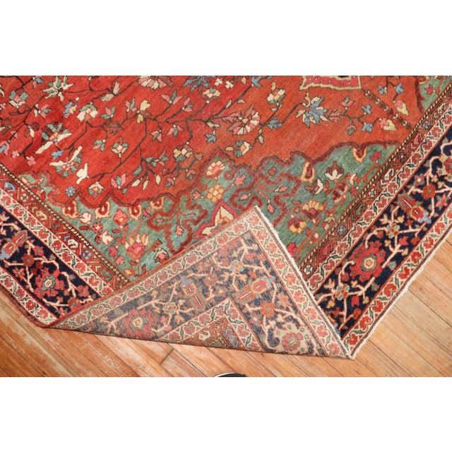 Antique Sarouk Ferehan Rug - 6'11" x 10' For Sale - Image 9 of 12