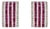Art Deco Style Multi-Row Square Ruby Diamond Panel Silver Stud Earrings- A Pair For Sale
