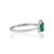 Contemporary Emerald & Diamond Ring for Women, Size 7 For Sale - Image 6 of 11