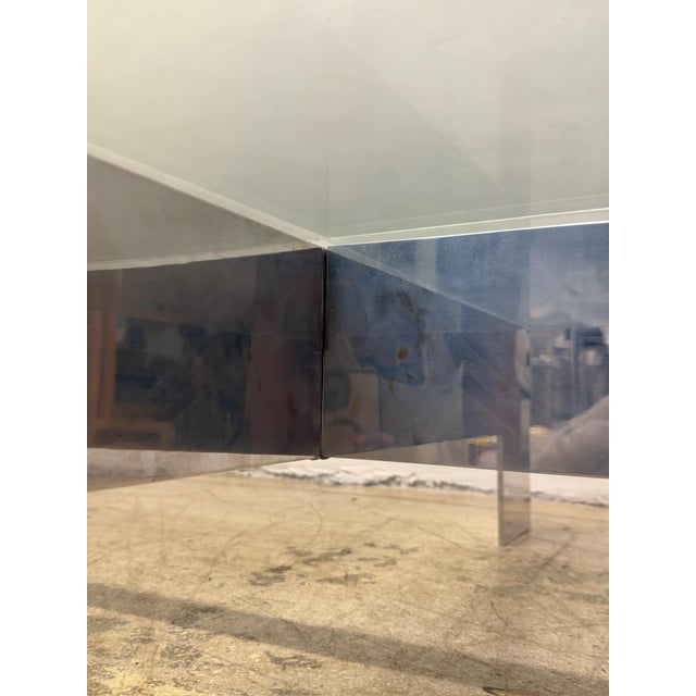 Paul Mayen Aluminum and Glass Top Coffee or Cocktail Table for Habitat, 1970s For Sale - Image 10 of 12