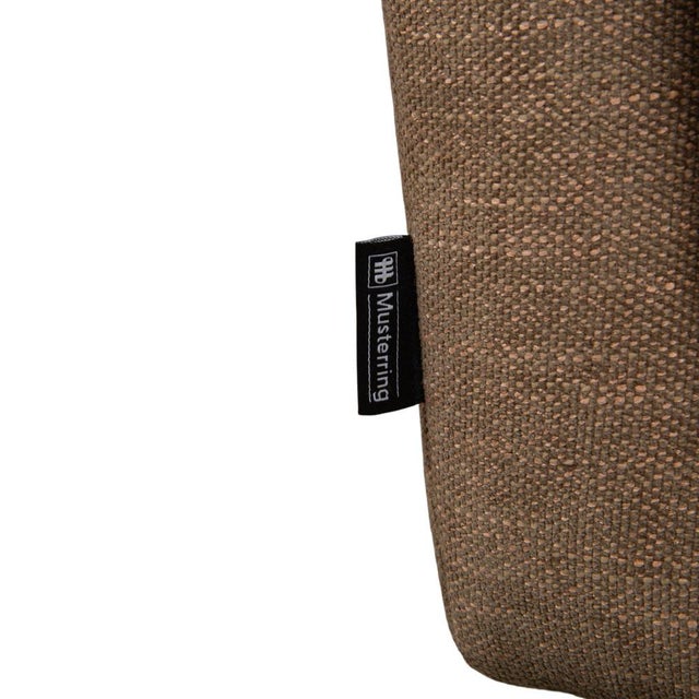 Mr 495 Grey Taupe Fabric Armchair with Manual Function and Ottoman by Musterring, Set of 2 For Sale - Image 14 of 18
