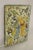 Antique Persian Iznik Qajar Style Ceramic Pottery Tile Green Man Lady Embrace C2 For Sale - Image 9 of 10