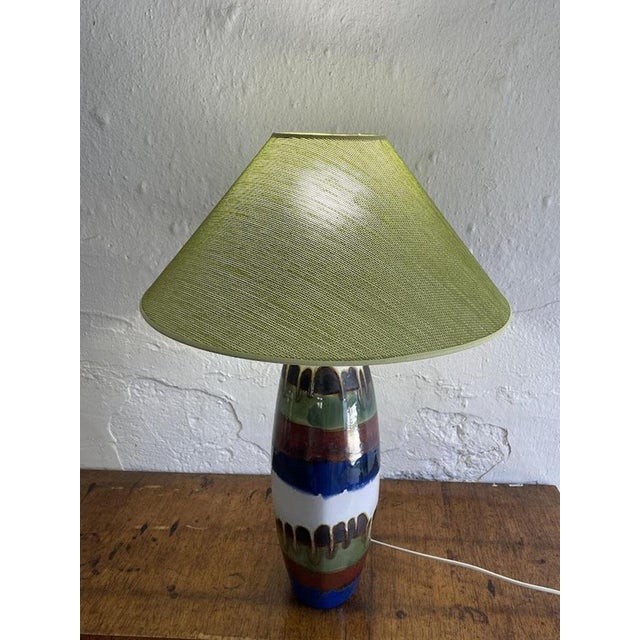 Ceramic Table Lamp from Vincent Cadeaux S.A., France, 1960s-1970s For Sale - Image 9 of 11