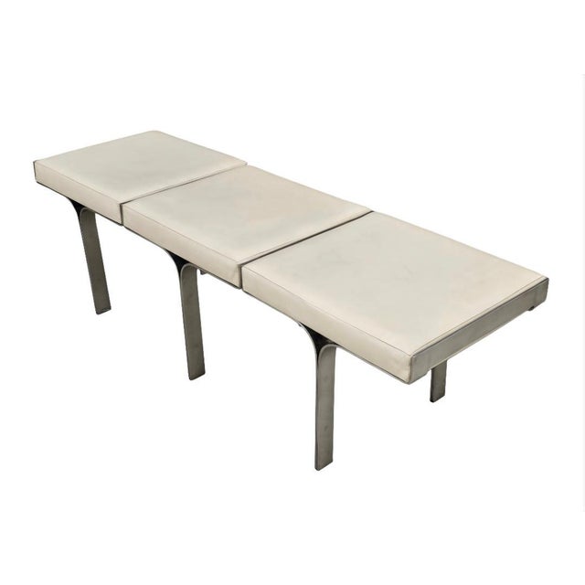 Mid-Century Modern 1960's Global Views Link Bench For Sale - Image 3 of 12