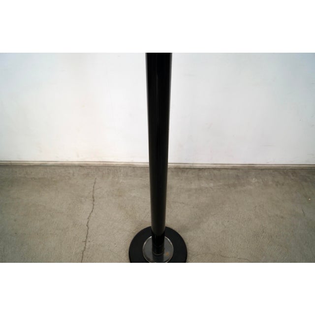 Black 1980’s Hollywood Regency Torchiere Floor Lamp For Sale - Image 8 of 12
