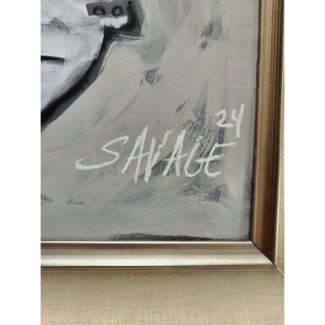3 Gray People by Shawn Savage For Sale - Image 4 of 4