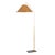 Metal Mitzi Lauren 19.5 in. 1 Light Floor Lamp in Aged Brass and Texture Black Finish For Sale - Image 7 of 15