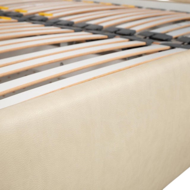 Textile Loftline Bed in Cream Faux Leather with Storage Box from Ruf For Sale - Image 7 of 17