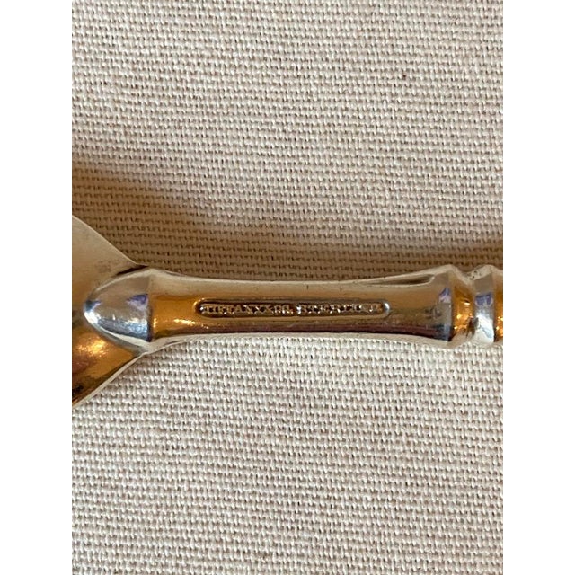 Metal Vintage Tiffany & Co. Bamboo Sterling Silver Iced Tea Spoons- Set of 2 For Sale - Image 7 of 7