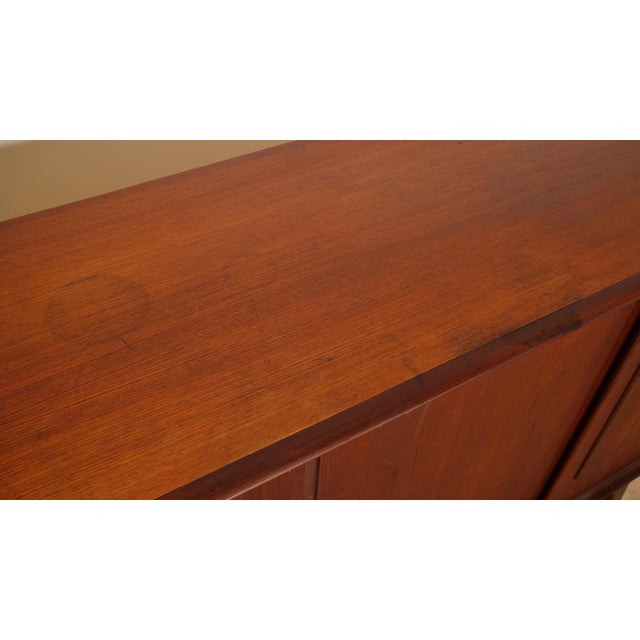 Vintage Danish Highboard in Teak from Clausen & Søn For Sale - Image 12 of 18