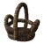 Vintage Folk Art Bottle Cap Sculptural Basket, Circa 1930s-40s For Sale