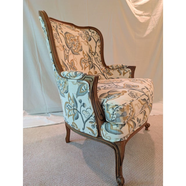 French 1990s Ethan Allen "Camille" Chair, 2 Available For Sale - Image 3 of 12