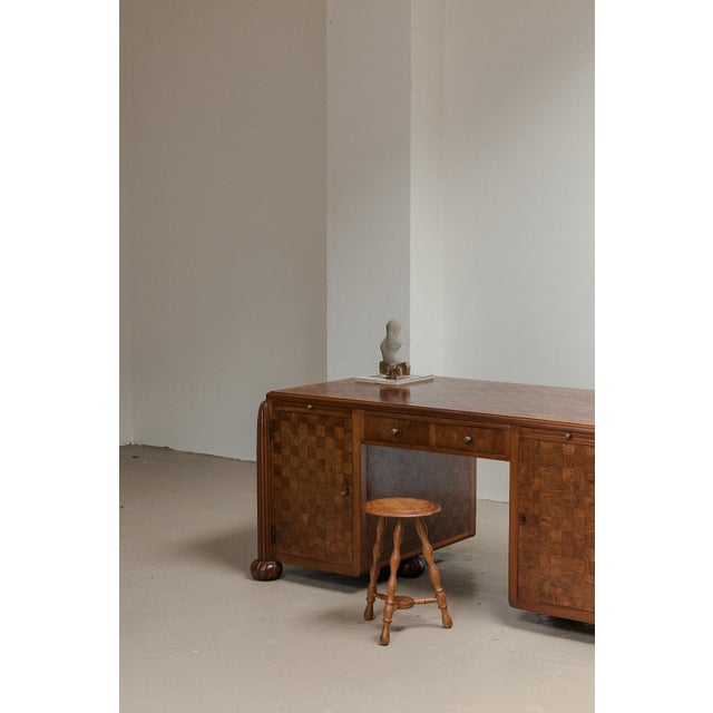 Art Deco Writing Desk, France, 1930s For Sale - Image 4 of 15