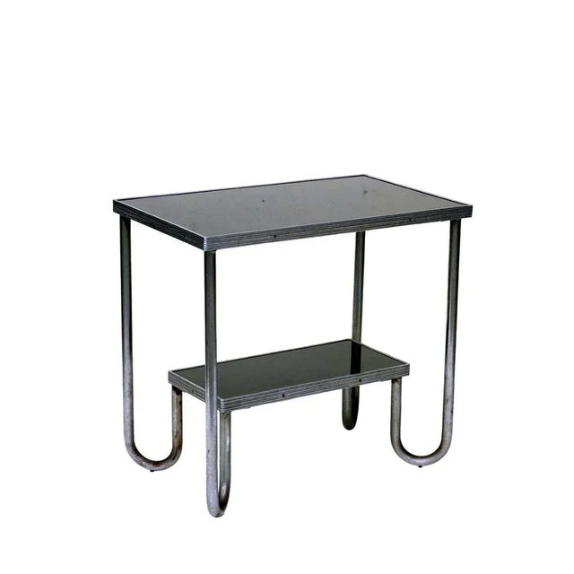 Black Bauhaus Rationalist Design Tubular Metal Coffee Table, 1920s For Sale - Image 8 of 8