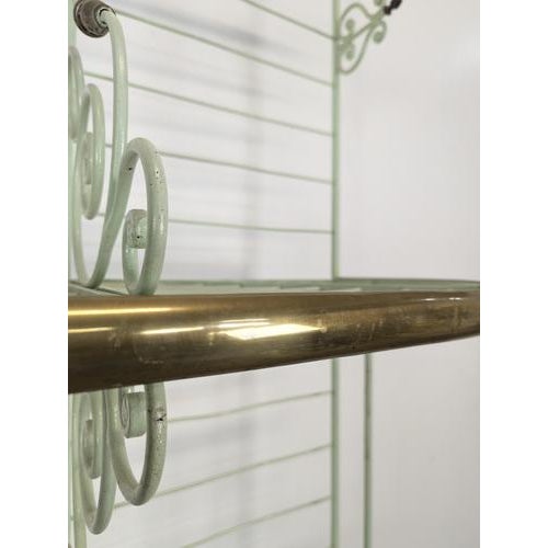 Vintage Bakers Shelf in Green and Gold For Sale - Image 7 of 12