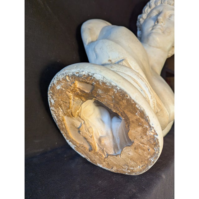 Plaster Bust of Antinous For Sale In Milwaukee - Image 6 of 6