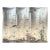 Silver Leaf Chinoiserie Hand-Painted Underwater Ocean Mural (Set of 4) For Sale