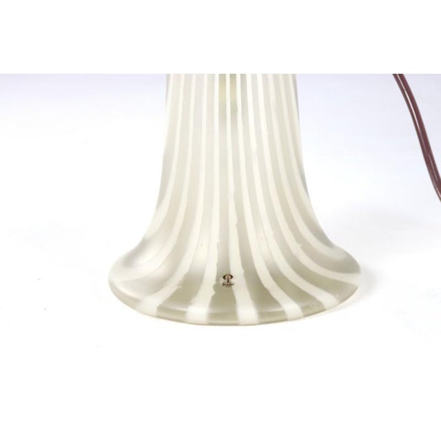 White Mushroom Table Lamp from Peill & Putzler, 1970s For Sale - Image 8 of 15