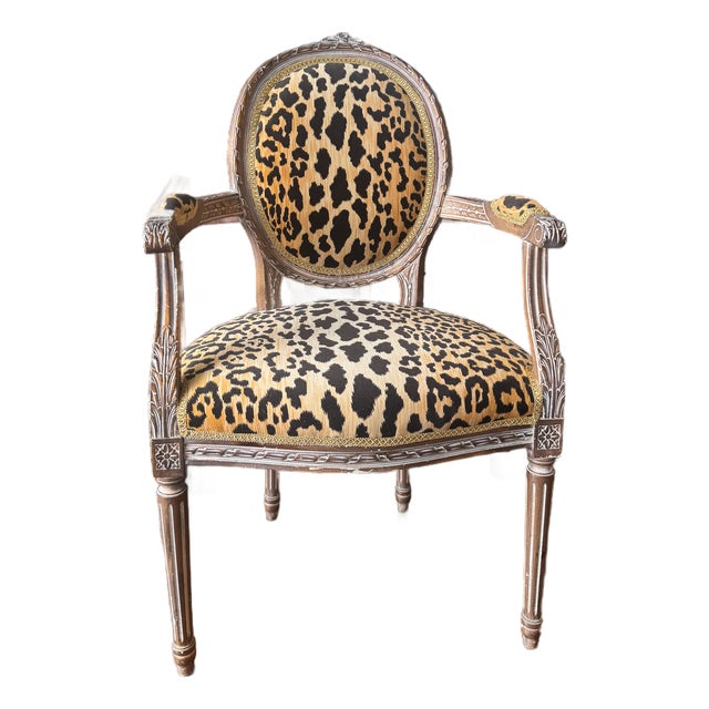 Vintage Louis XVI Fauteuil Chair For Sale