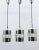 Nickel, Brass and Crystal Pendant Lamps from Bakalowits & Söhne, Austria, 1950s, Set of 3 For Sale - Image 9 of 11
