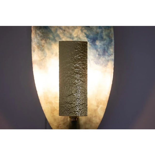 Patinated Brass Wall Lights, Set of 2 For Sale - Image 3 of 9