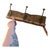 Early 20th Century French Architectural Salvage Art Deco Carved Wood/Cast Iron Wall Coat/Hat Rack For Sale - Image 4 of 5