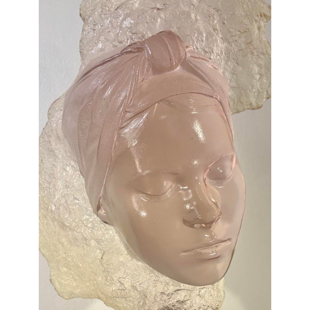 1980s Marc Sijan Hyperrealist Lucite Woman Bust Sculpture For Sale - Image 4 of 11