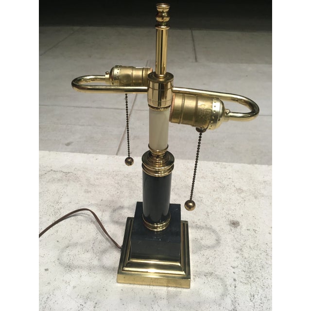 Postmodern Black Marble & Brass Desk Lamp For Sale In Denver - Image 6 of 13